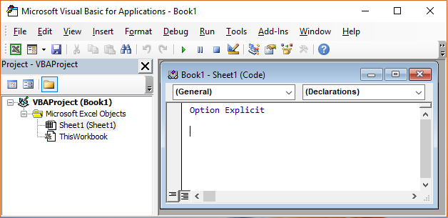 Displaying a Sheet's Code window using the Worksheet Tab
