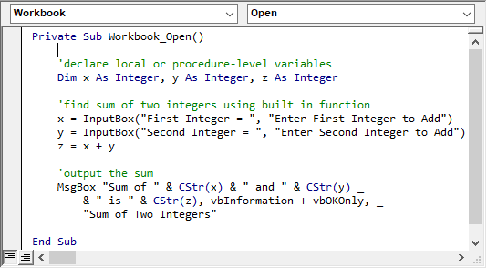 In Procedure View, only one procedure is viewable at a time